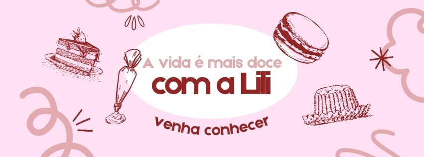 Pink Illustration Sweet Dessert Facebook Cover